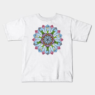 Goddess Within Drum Circle Mandala Kids T-Shirt